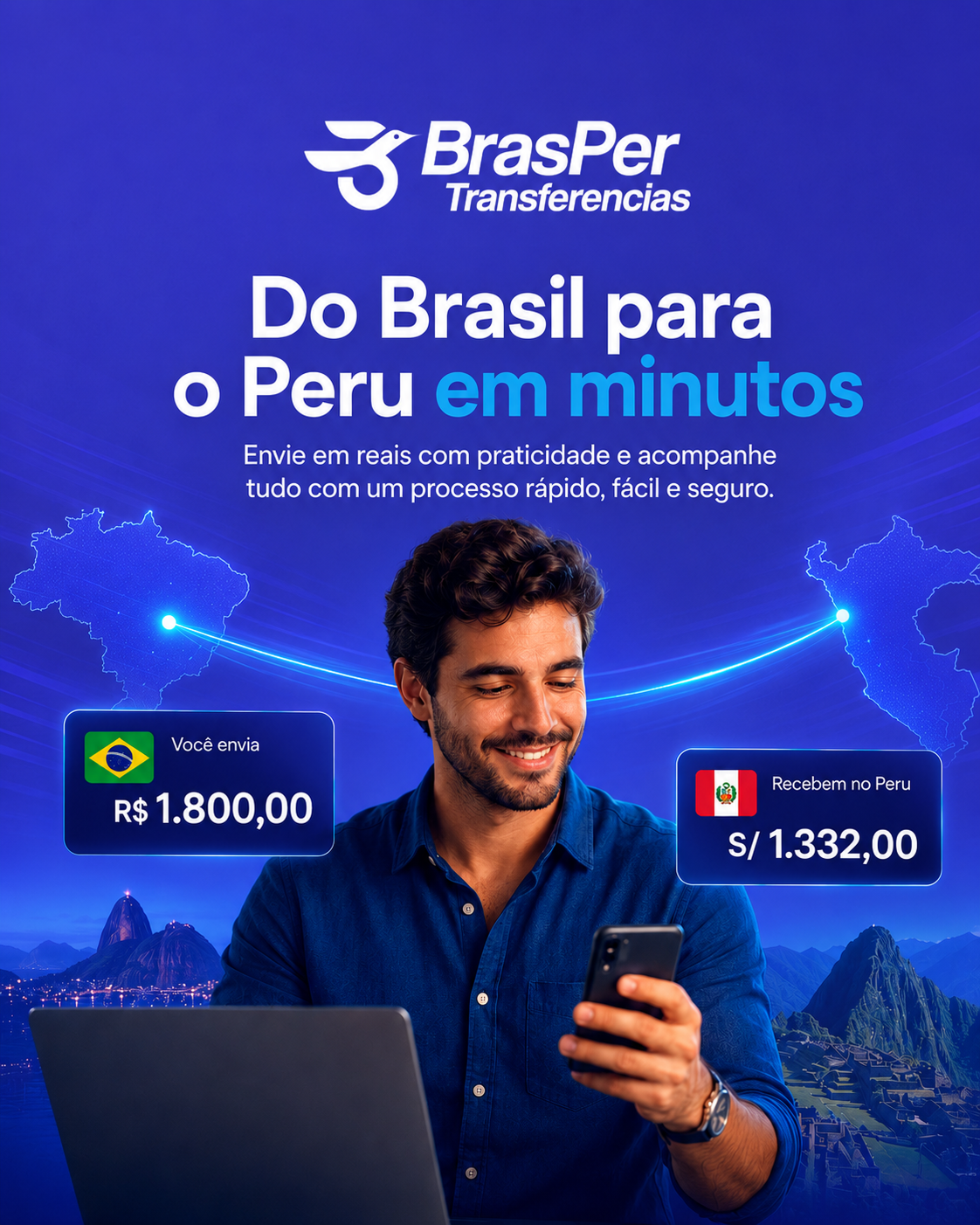 Do Brasil para o Peru em minutos — envía reales con Brasper